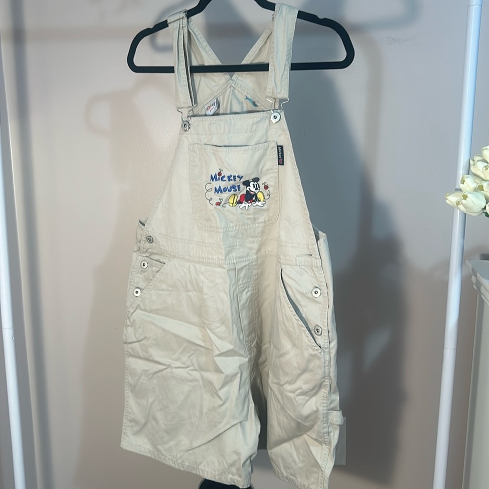 Mickey Mouse overall shorts!